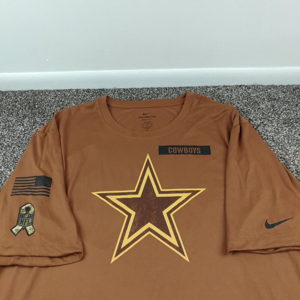 2023 Dallas Cowboys Shirt Nike Salute to Service Distressed Logo Mens 4XL